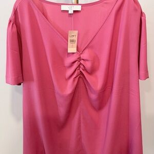 LOFT Plus Pink Women's Top